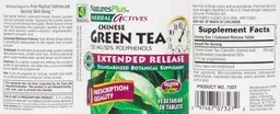 Label for Chinese Green Tea 750 mg Extended Release