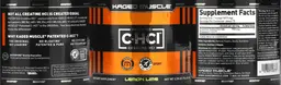 Label for Patented C-HCl Creatine HCl Lemon Lime