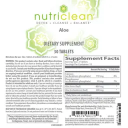 Label for Aloe