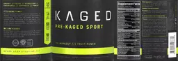 Label for Pre-Kaged Sport Fruit Punch