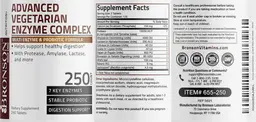 Label for Advanced Vegetarian Enzyme Complex
