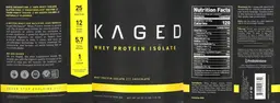 Label for Whey Protein Isolate Chocolate