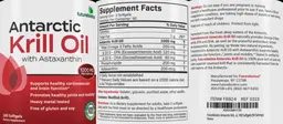 Label for Antarctic Krill Oil 1000 mg with Astaxanthin