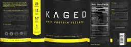 Label for Whey Protein Isolate Chocolate Peanut Butter