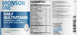 Label for Daily Multivitamin