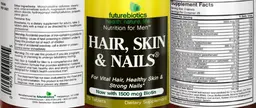 Label for Hair, Skin & Nails