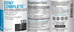 Label for Joint Complete with Hyaluronic Acid