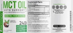 Label for MCT Oil