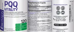 Label for PQQ Vitality