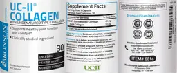 Label for UC-II Collagen with Undenatured Type II Collagen