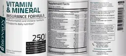 Label for Vitamin & Mineral Insurance Formula