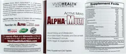 Label for Active Men's Alpha-Multi