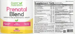 Label for Prenatal Blend