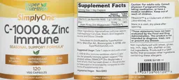 Label for C-1000 & Zinc Immune