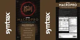 Label for MacroPro Milk Chocolate
