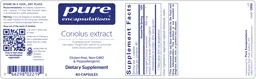 Label for Coriolus Extract