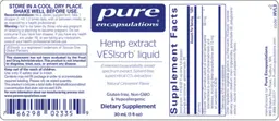 Hemp Extract VESIsorb Liquid Natural Cin