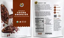 Label for Organic Cocoa Energize
