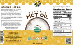 Label for Organic MCT Oil