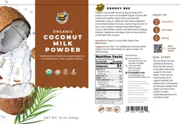 Label for Organic Coconut Milk Powder