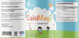 Label for CalciMagD Chocolate Flavor