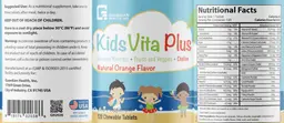 Label for Kids Vita Plus Natural Orange Flavor