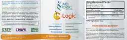 Label for C-Logic Flavorless Powder