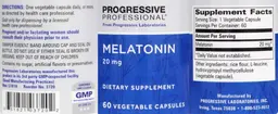 Label for Melatonin 20 mg