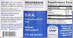 Label for O.P.A.