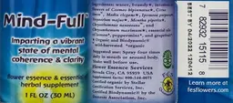 Label for Mind-Full Flower Essence