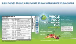 Label for Whole Food Multivitamin Plus with Iron