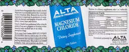 Label for Magnesium Chloride
