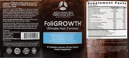 Label for FoliGrowth Ultimate Hair Formula