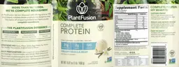 Label for Complete Protein Creamy Vanilla Bean