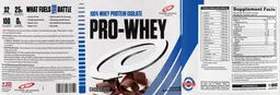 Label for Pro-Whey Chocolate