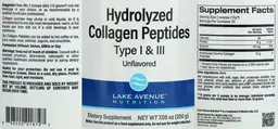 Hydrolyzed Collagen Peptides Type I & II
