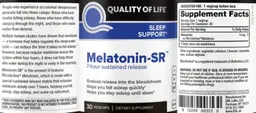 Label for Melatonin-SR