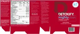 Label for Mighty Clean Herbal Cleanse Tropical Flavor