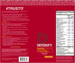 Label for Ready Clean Herbal Cleanse Orange Flavor