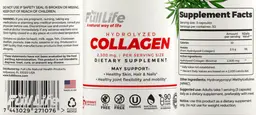 Label for Hydrolyzed Collagen 2,500 mg