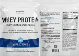 Label for Whey Protein Chocolate