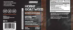 Label for Horny Goat Weed