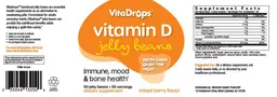 Label for Vitamin D Jelly Beans Mixed Berry Flavor