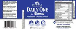 Label for Daily One for Women
