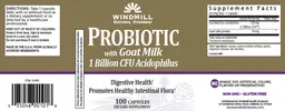 Label for Acidophilus with Goats Milk