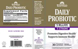 Label for Daily Probiotic