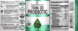 Label for Thin 30 Probiotic
