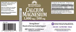 Label for Calcium Magnesium