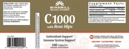 Label for C 1000 with Rose Hips