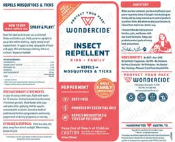 Label for Insect Repellent